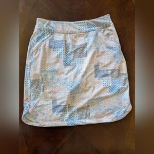Peter Millar Floral Patterned Skort in Blue and Pink